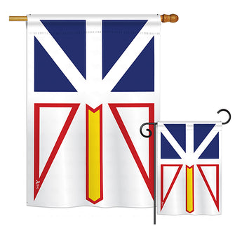 Newfoundland - Canada Provinces Flags of the World Vertical Impressions Decorative Flags HG140936 Printed In USA