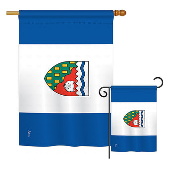 Northwest Territories - Canada Provinces Flags of the World Vertical Impressions Decorative Flags HG140937 Printed In USA