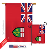 Ontario - Canada Provinces Flags of the World Vertical Impressions Decorative Flags HG140940 Printed In USA