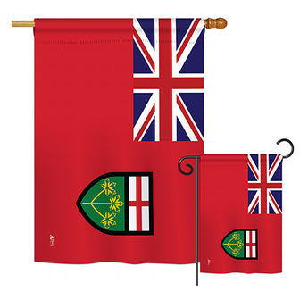 Ontario - Canada Provinces Flags of the World Vertical Impressions Decorative Flags HG140940 Printed In USA