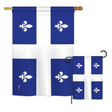 Quebec - Canada Provinces Flags of the World Vertical Impressions Decorative Flags HG140942 Printed In USA