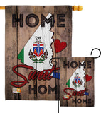 Canada Provinces Yukon Home Sweet Home - Canada Provinces Flags of the World Vertical Impressions Decorative Flags HG191171 Made In USA