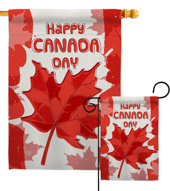 Maple Canada Day - Canada Provinces Flags of the World Vertical Impressions Decorative Flags HG192277 Made In USA