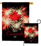 Firework Canada Day - Canada Provinces Flags of the World Vertical Impressions Decorative Flags HG192515 Made In USA