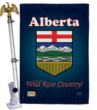 Alberta - Canada Provinces Flags of the World Vertical Impressions Decorative Flags HG108166 Made In USA