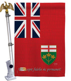Ontario - Canada Provinces Flags of the World Vertical Impressions Decorative Flags HG108185 Made In USA