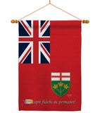 Ontario - Canada Provinces Flags of the World Vertical Impressions Decorative Flags HG108185 Made In USA