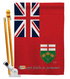 Ontario - Canada Provinces Flags of the World Vertical Impressions Decorative Flags HG108185 Made In USA