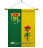 Saskatchewan - Canada Provinces Flags of the World Vertical Impressions Decorative Flags HG108188 Made In USA
