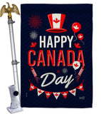 Canada Day - Canada Provinces Flags of the World Vertical Impressions Decorative Flags HG137260 Made In USA