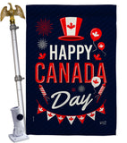 Canada Day - Canada Provinces Flags of the World Vertical Impressions Decorative Flags HG137260 Made In USA