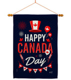 Canada Day - Canada Provinces Flags of the World Vertical Impressions Decorative Flags HG137260 Made In USA