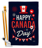 Canada Day - Canada Provinces Flags of the World Vertical Impressions Decorative Flags HG137260 Made In USA
