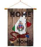 Canada Provinces Yukon Home Sweet Home - Canada Provinces Flags of the World Vertical Impressions Decorative Flags HG191171 Made In USA