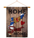 Canada Provinces Nova Scotia Home Sweet Home - Canada Provinces Flags of the World Vertical Impressions Decorative Flags HG191174 Made In USA