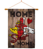Canada Provinces Nunavut Home Sweet Home - Canada Provinces Flags of the World Vertical Impressions Decorative Flags HG191181 Made In USA
