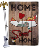 Canada Provinces Prince Edward Island Home Sweet Home - Canada Provinces Flags of the World Vertical Impressions Decorative Flags HG191183 Made In USA