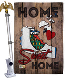 Canada Provinces Northwest Territories Home Sweet Home - Canada Provinces Flags of the World Vertical Impressions Decorative Flags HG191185 Made In USA