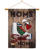 Canada Provinces Northwest Territories Home Sweet Home - Canada Provinces Flags of the World Vertical Impressions Decorative Flags HG191185 Made In USA
