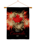 Firework Canada Day - Canada Provinces Flags of the World Vertical Impressions Decorative Flags HG192515 Made In USA