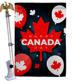 Canada Day Balloon - Canada Provinces Flags of the World Vertical Impressions Decorative Flags HG192634 Made In USA