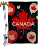 Canada Day Balloon - Canada Provinces Flags of the World Vertical Impressions Decorative Flags HG192634 Made In USA