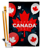 Canada Day Balloon - Canada Provinces Flags of the World Vertical Impressions Decorative Flags HG192634 Made In USA