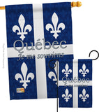 Quebec - Canada Provinces Flags of the World Vertical Impressions Decorative Flags HG108165 Made In USA