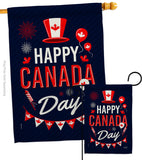 Canada Day - Canada Provinces Flags of the World Vertical Impressions Decorative Flags HG137260 Made In USA