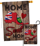 Canada Provinces Ontario Home Sweet Home - Canada Provinces Flags of the World Vertical Impressions Decorative Flags HG191172 Made In USA