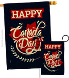 Happy Anniversary Canada - Canada Provinces Flags of the World Vertical Impressions Decorative Flags HG192251 Made In USA