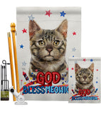 Patriotic Bengal - Pets Nature Vertical Impressions Decorative Flags HG120116 Made In USA