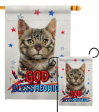 Patriotic Bengal - Pets Nature Vertical Impressions Decorative Flags HG120116 Made In USA