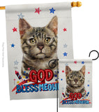 Patriotic Bengal - Pets Nature Vertical Impressions Decorative Flags HG120116 Made In USA