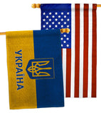 Stand By ??????? - Support Inspirational Horizontal Impressions Decorative Flags HG141201 Made In USA