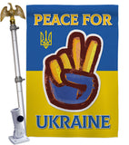 Peace Ukraine - Support Inspirational Vertical Impressions Decorative Flags HG170272 Made In USA