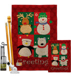 Pal's Greetings - Christmas Winter Vertical Impressions Decorative Flags HG114063 Made In USA