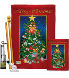 Merry Christmas Tree - Christmas Winter Vertical Impressions Decorative Flags HG114079 Imported