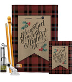 Glory to God - Christmas Winter Vertical Impressions Decorative Flags HG114168 Made In USA