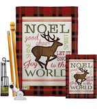 Cheer to Reindeer - Christmas Winter Vertical Impressions Decorative Flags HG114182 Made In USA