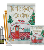 Season For Family - Christmas Winter Vertical Impressions Decorative Flags HG114202 Made In USA