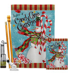 Candy Cane Christmas - Christmas Winter Vertical Impressions Decorative Flags HG114205 Made In USA