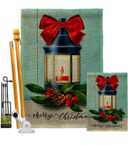 Christmas Lantern - Christmas Winter Vertical Impressions Decorative Flags HG114244 Made In USA