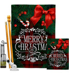 Gifted Christmas - Christmas Winter Vertical Impressions Decorative Flags HG120004 Made In USA