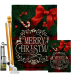 Gifted Christmas - Christmas Winter Vertical Impressions Decorative Flags HG120004 Made In USA