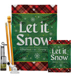 Christmas Snow - Christmas Winter Vertical Impressions Decorative Flags HG120281 Made In USA