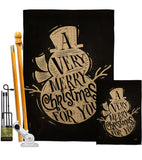Very Merry - Christmas Winter Vertical Impressions Decorative Flags HG137267 Made In USA