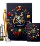 Christmas & New Year - Christmas Winter Vertical Impressions Decorative Flags HG137286 Made In USA