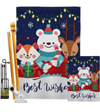 Christmas Buddy - Christmas Winter Vertical Impressions Decorative Flags HG137299 Made In USA