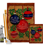 Christmas Ornaments - Christmas Winter Vertical Impressions Decorative Flags HG137635 Made In USA
